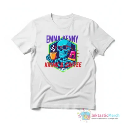 "Emma Kenny Merch Krime & Coffee" Essential T-Shirt for Sale by drawn-nana - High Quality Printed T-Shirt