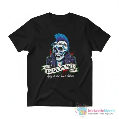"Escape the Fate dying is your latest fashion" Essential T-Shirt for Sale by AmyCrites - High Quality Printed T-Shirt