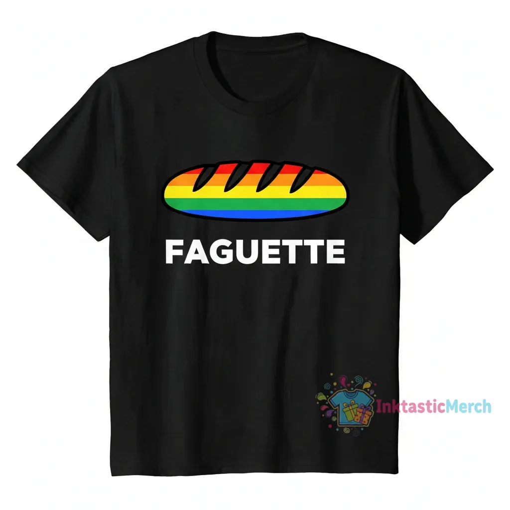 Faguette LGBT bread t-shirt 1 Faguette LGBT bread t-shirt
