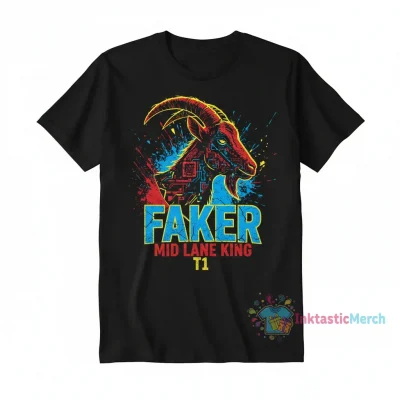 Faker The Goat Mid Lane King T1 T-Shirt