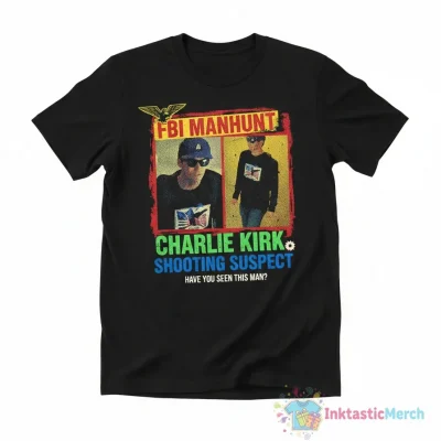 FBI Manhunt Charlie Kirk Shooting Suspect Shirt Photos