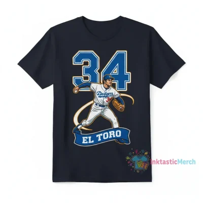 Fernando Valenzuela Los Angeles Dodgers #34 T-Shirt