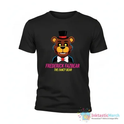 "frederick fazbear the fancy bear fnaf parody" Active T-Shirt for Sale by snazzyseagull - High Quality Printed T-Shirt