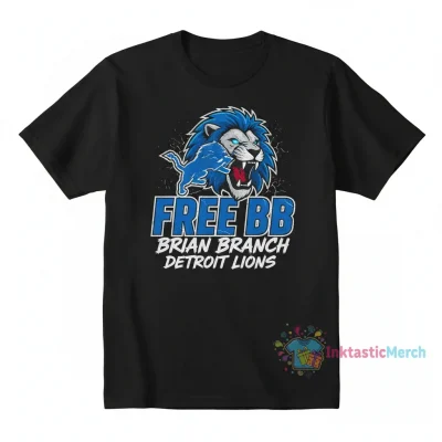 Free BB Brian Branch Detroit Lions T-Shirt