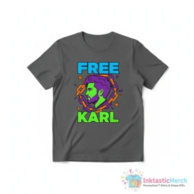 "Free Karl" Essential T-Shirt for Sale by conway92 - High Quality Printed T-Shirt