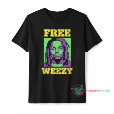Free Weezy Lil Wayne Mugshot T-Shirt