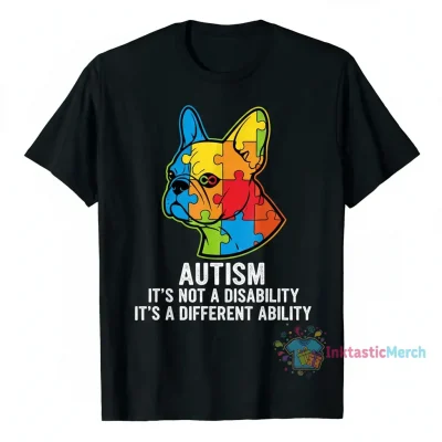 French Bulldog Autism: Autism It's Not A Disability It's A Different Ability" Essential T-Shirt