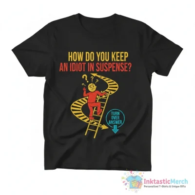 Funny Joke - How Do You Keep An Idiot In Suspense? Essential T-Shirt
