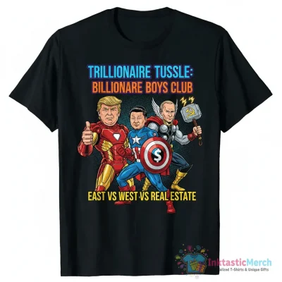 Funny Marvel vs Capcom Political Leaders Donald Trump Xi Jinping Putin Billionaire Boys Club shirt - High Quality Printed T-Shirt