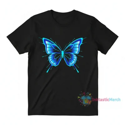 Glowing butterfly wings ( Blue wings )" Essential T-Shirt