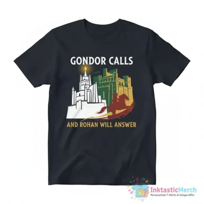"Gondor Calls for aid and Rohan Will Answer" Essential T-Shirt for Sale by TravisRDe - High Quality Printed T-Shirt
