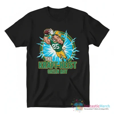 Green Bay Packers getting Tucker Kraft cartoon shirt - High Quality Printed T-Shirt