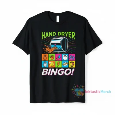 Hand Dryer Bingo" Active T-Shirt
