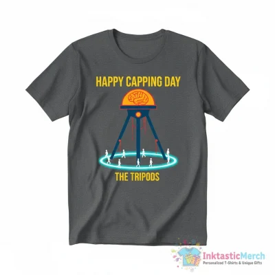 "Happy Capping Day (The Tripods)" Essential T-Shirt for Sale by Paulychilds - High Quality Printed T-Shirt