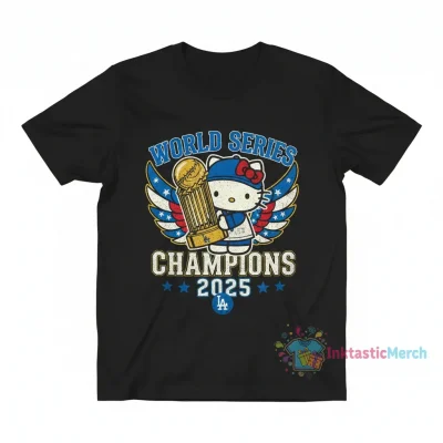 Hello Kitty x LA Dodgers '25 Champs Tee