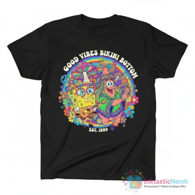 Hippie Spongebob and Patrick Essential T-Shirt