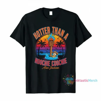 Alan Jackson 'Hotter Than A Hoochie Coochie' Graphic Tee - Vintage Country Music Fan Apparel