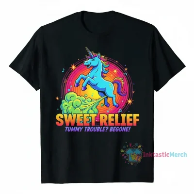 Unicorn Shirt: Fart Away Stomach Aches with Comfort & Style