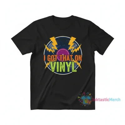 I got that on vinyl white futear text Essential T-Shirt