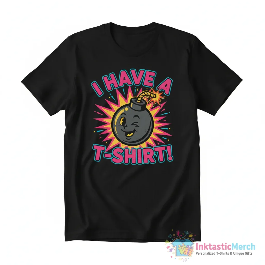 I HAVE A BOMB T-SHIRT T-Shirt for Sale 1 "I HAVE A BOMB T-SHIRT" Essential T-Shirt for Sale by FreestyleStores - High Quality Printed T-Shirt
