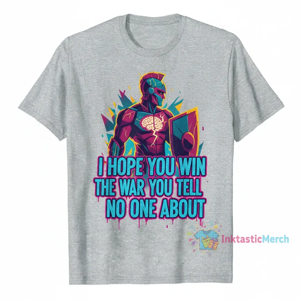 I Hope You Win The War You Tell No One About - Black Text Essential T-Shirt 1 I Hope You Win The War You Tell No One About - Black Text Essential T-Shirt