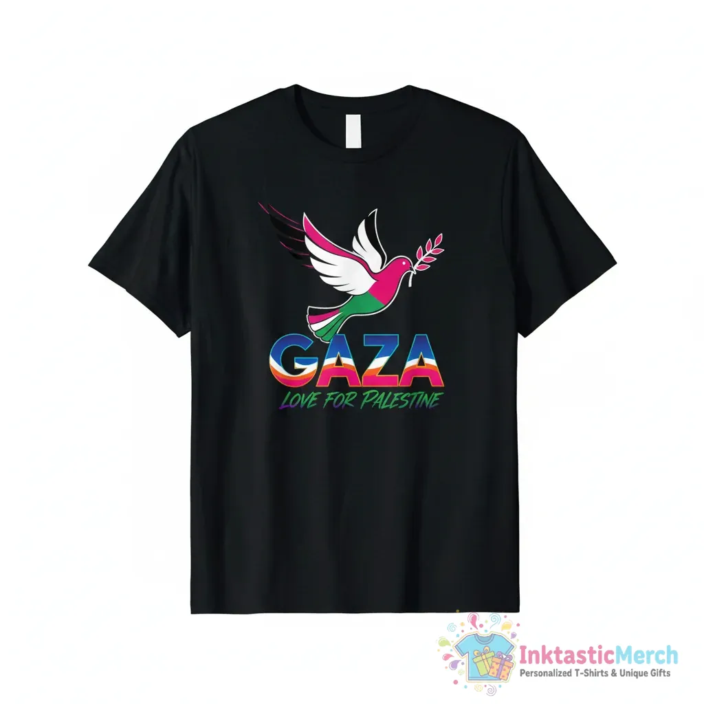 I Iove Gaza love for Palestine politics shirt 1 I Iove Gaza love for Palestine politics shirt - High Quality Printed T-Shirt