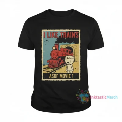 I LIKE TRAINS ASDF MOVIE 1" Essential T-Shirt