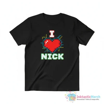 "I Love Nick" Essential T-Shirt for Sale by flippinsg - High Quality Printed T-Shirt
