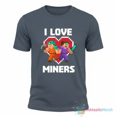 I Love Steve Miners T-Shirt - Unique Fan Apparel for Gamers