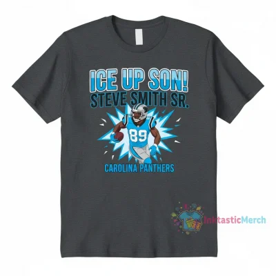 Ice Up Son Steve Smith Sr. 89 Carolina Panthers T-Shirt