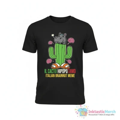 "IL Cacto Hipopotamo Funny Italian Brainrot Meme" Active T-Shirt for Sale by MemishDesign - High Quality Printed T-Shirt