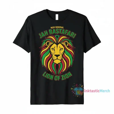Jah Rastafari Lion of Judah Essential T-Shirt