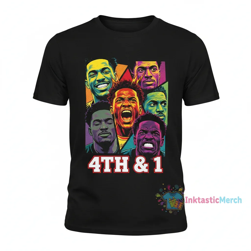 Jalen Hurts Faces 4th and 1: Emotions Collection Shirt 1 Jalen Hurts Faces 4th and 1: Emotions Collection Shirt