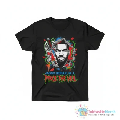"" Jason Derulo In A Pierce The Veil "" Essential T-Shirt for Sale by ToniBoblenz - High Quality Printed T-Shirt