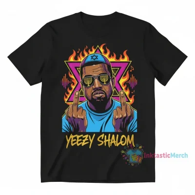 Jewish Kanye West Middle Finger T-Shirt - Graphic Tee
