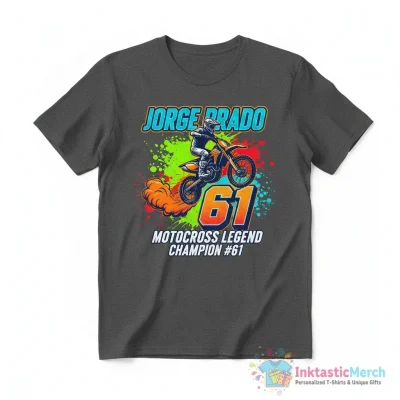 "Jorge Prado 61 Motocross Champion and legend #61 Dirt Bike Gift Design" Essential T-Shirt for Sale by JohnyyBrap - High Quality Printed T-Shirt