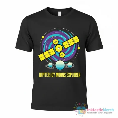 "Jupiter Icy Moons Explorer (yellow version)" Essential T-Shirt for Sale by Ethylene - High Quality Printed T-Shirt
