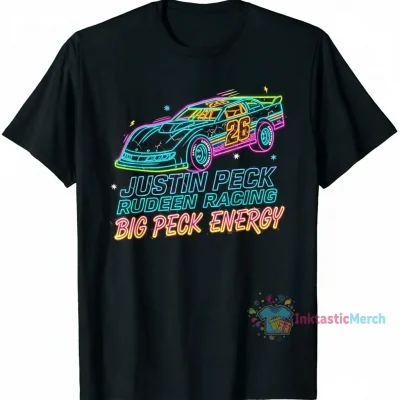 Justin Peck Lands Rudeen Racing #26 Big Peck Energy Neon Tee
