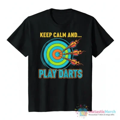 "Keep Calm And Play Darts" Essential T-Shirt for Sale by Nitronus - High Quality Printed T-Shirt