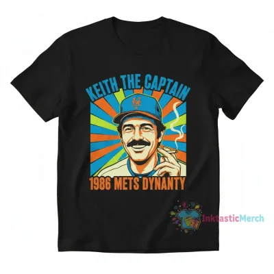 Keith Hernandez Smoking 1986 New York Mets T-Shirt