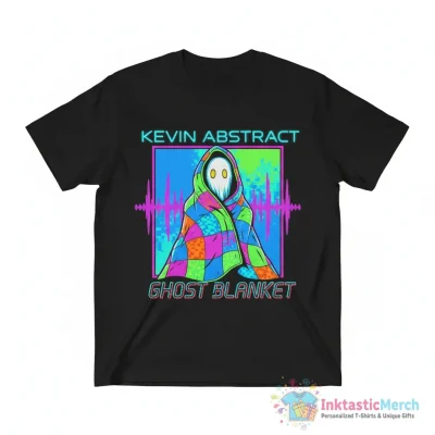 Kevin Abstract ghost blanket shirt - High Quality Printed T-Shirt