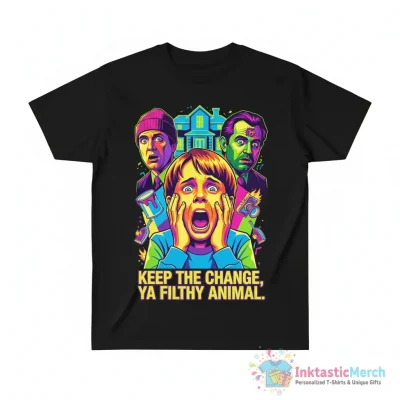 Kevin McCallister and characters Home Alone movie shirt - High Quality Printed T-Shirt