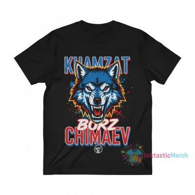Khamzat Chimaev UFC Fighter Name Graphic T-Shirt