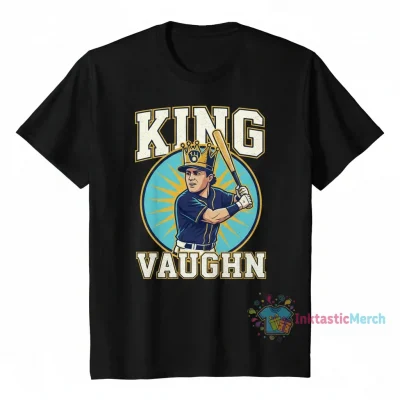 Andrew Vaughn Milwaukee Brewers Baseball T-Shirt - King Vaughn Edition