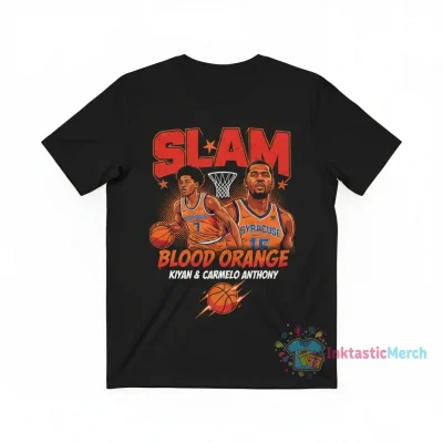 Kiyan & Carmelo Anthony Syracuse Blood Orange x SLAM Men's T-Shirt