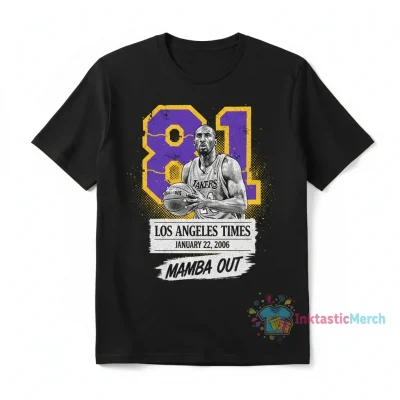 Kobe Bryant 81 Points Graphic Vintage Tee