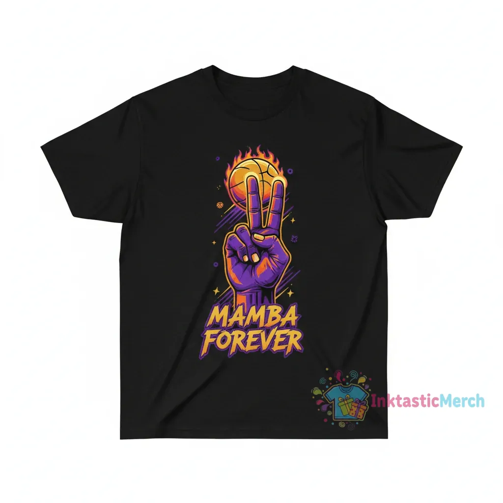 Kobe's Hand Kobe Bryant Finger Tee 1 Kobe's Hand Kobe Bryant Finger Tee