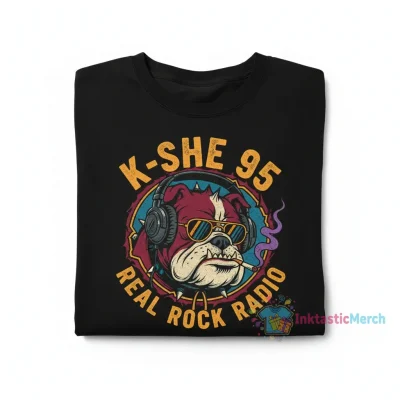 Kshe 95 Real Rock Radio Dog Smoking Tee: Uncompromising Durability & Style
