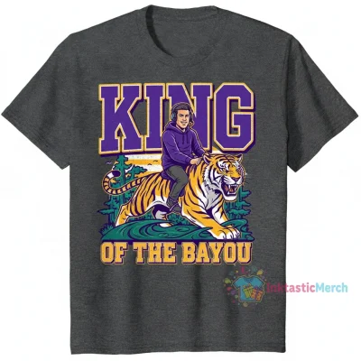 Lane Kiffin King Of The Bayou LSU Tigers Football Shirt