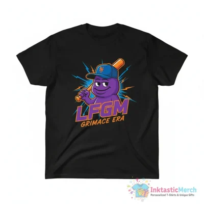 LFGM Grimace Era New York Mets baseball shirt - High Quality Printed T-Shirt